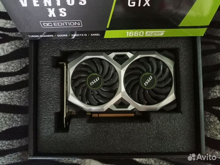 Видеокарта MSI 1660 super ventus 6gb