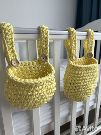 Вяжу корзинки для детских кроваток