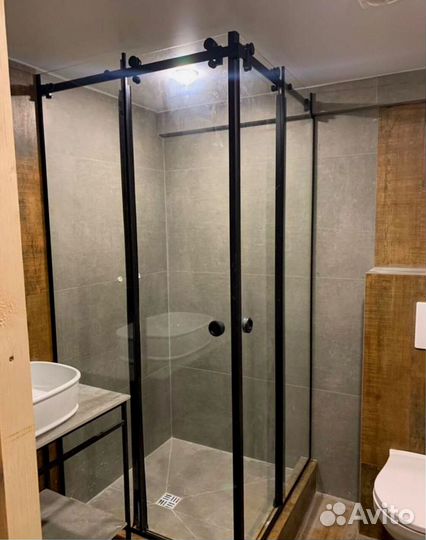 Душевые стеклянные перегородки с гарантией