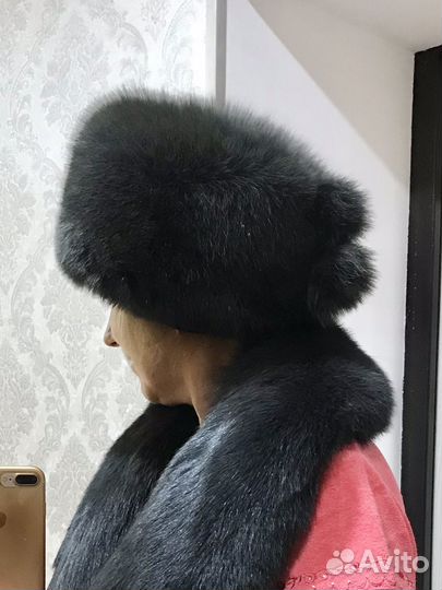 Шапка женская песец