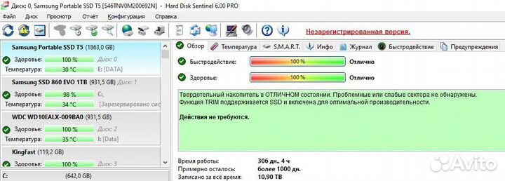 Samsung T5 2тб - надежность и скорость