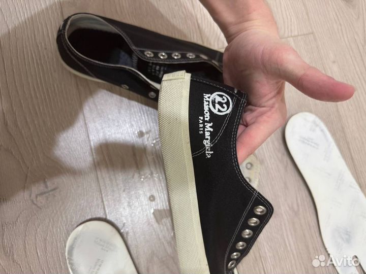 Maison margiela tabi 40,5 it черные маржуха