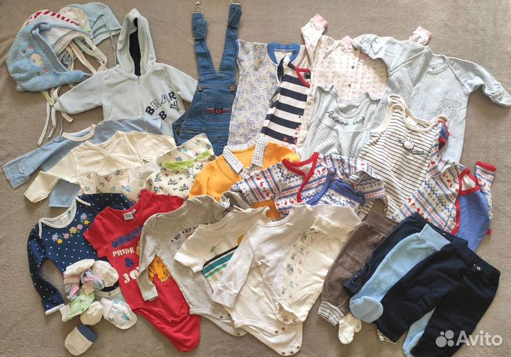 Детские вещи пакетом от 0 до 3 мес