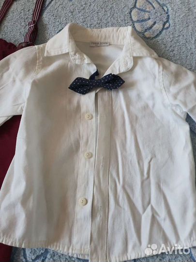 Рубашка+ брюки+ бабочка р.86