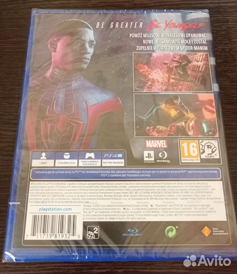 Spider Man Miles Morales для PS4, запечатанный