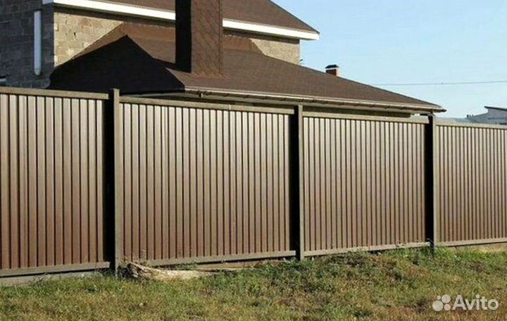 Забор из профнастила с гарантией