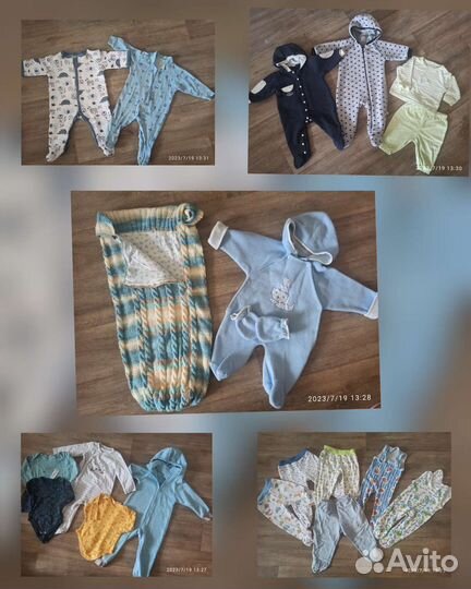 Зимний комбинезон 74 и другие вещи на р. 62-74