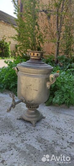 Самовар на дровах старинный