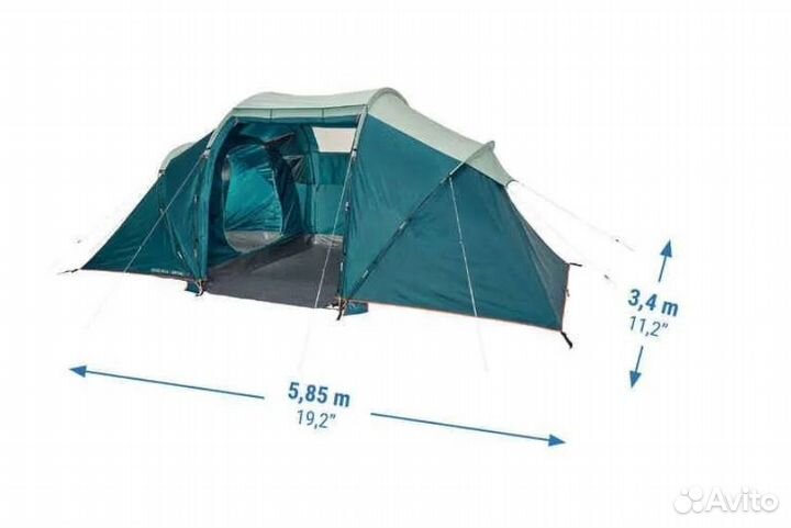 Quechua Палатка 4 человека tent arpenaz 4.2