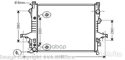 Радиатор системы охлаждения VO2133 Ava