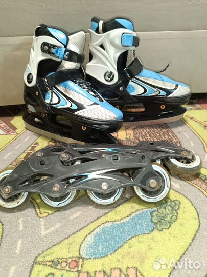 Ролики/коньки 2в1