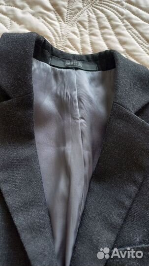 Пиджак для мальчика серый 152-158