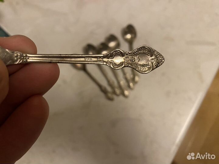 Мельхиоровые десертные ложки СССР реж