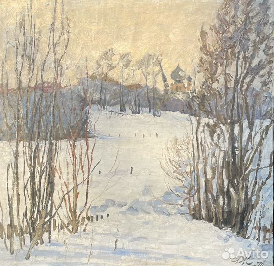 Картина маслом на холсте 1976 Житков Н. Е