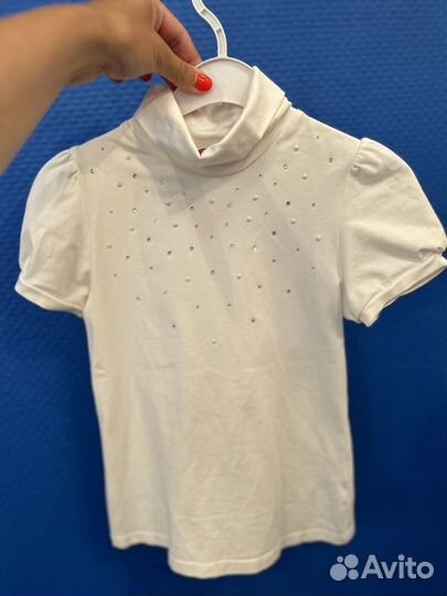 Блузка водолазка школьная 128