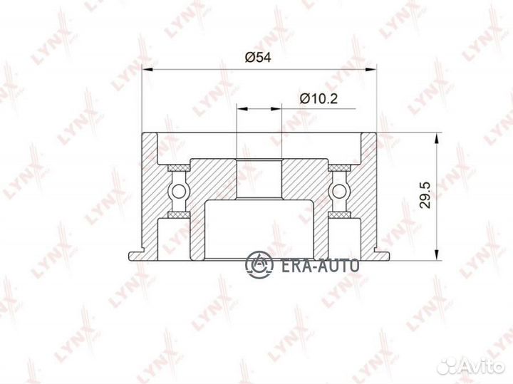 Lynxauto PB3040 Ролик обводной ремня грм