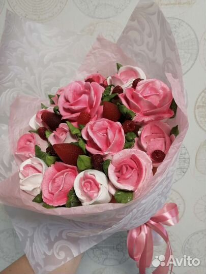 Съедобный букет роз