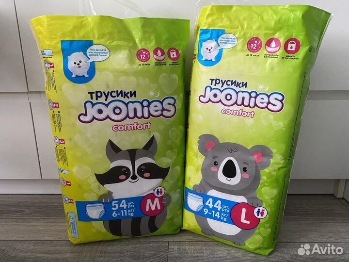 Подгузники Joonies Premium L XL