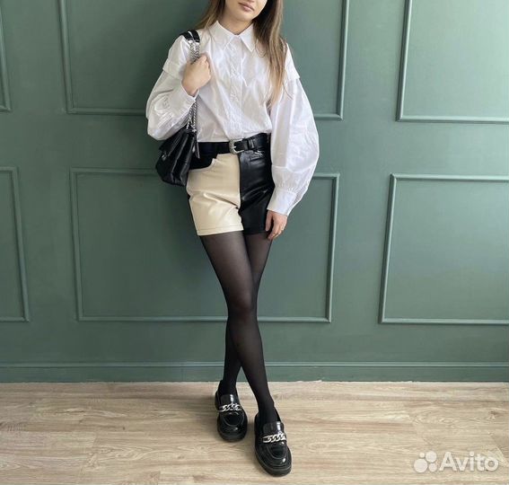 Кожаные шорты