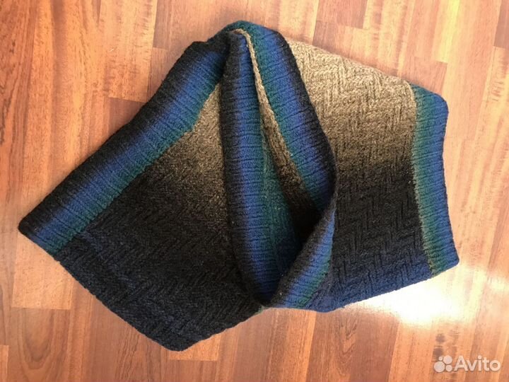 Шарф снуд шерстяной объёмный