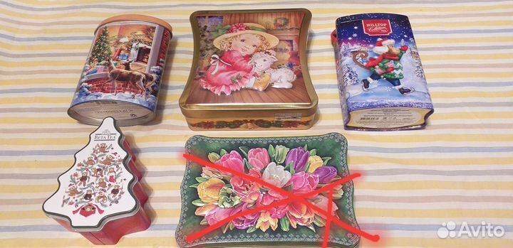 Коробки жестяные из под чая,под всякие мелочи