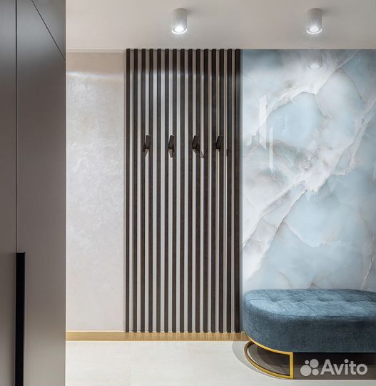 Декоративные рейки с монтажом