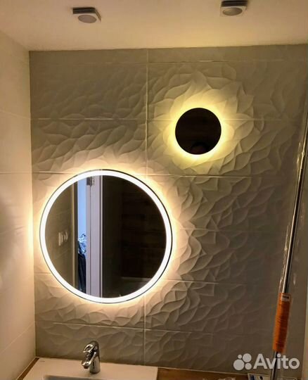Зеркало с подсветкой и без, подогревом для ванной