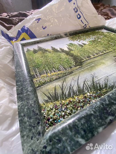 Картина на гранитном камне