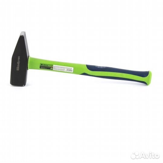 Молоток слесарный, 1500 г, фибергласовая обрезинен