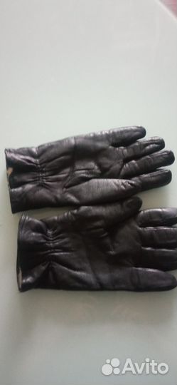 Перчатки кожаные летные с мехом