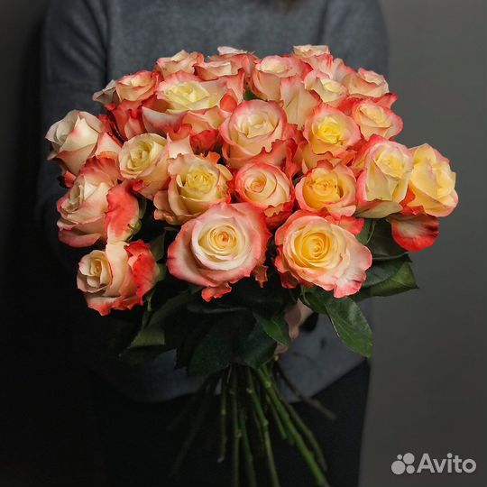 Розы Эквадор, букет роз, доставка цветов