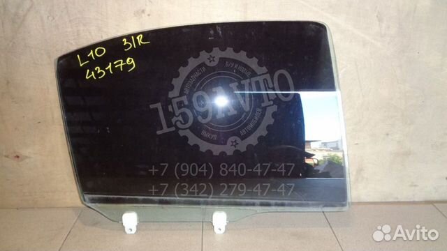 Стекло двери задней правой Mitsubishi Lancer 10