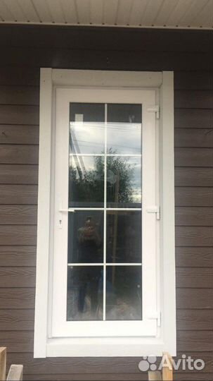 Окно с фальш переплетом