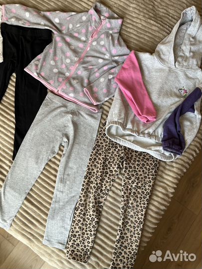 Детские веши пакетом на девочку 5-6 лет 116см