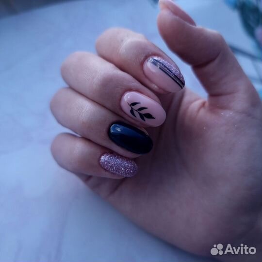 Комбинированный маникюр, мужской маникюр