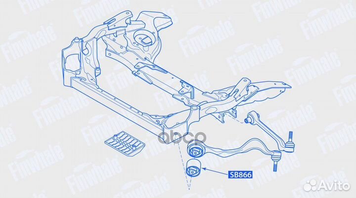 Сайлентблок рычага BMW 1(E87) /3(E90) /X1(E84)