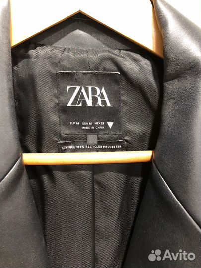 Пиджак Zara M эко кожа