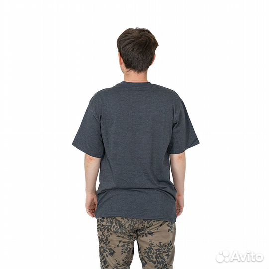 62740 Футболка однотонная темно-серый