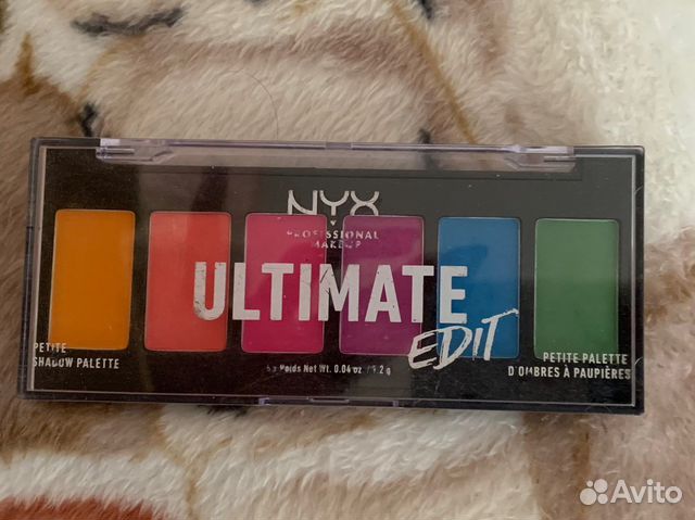 Палетка тени для век nyx ultimate цветная