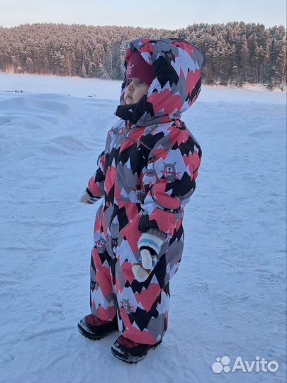 Зимний комбинезон для девочки 86