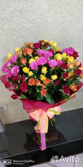 Цветы розы букет