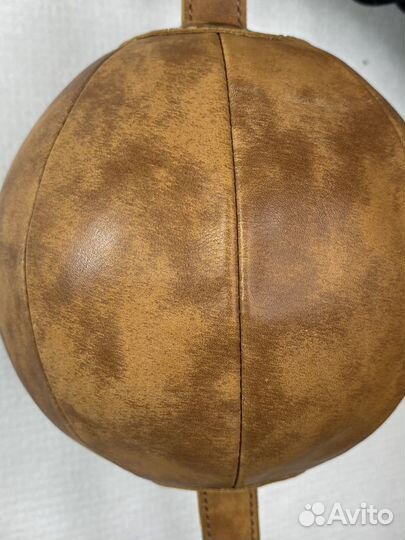 Груша для бокса на растяжках нат кожа