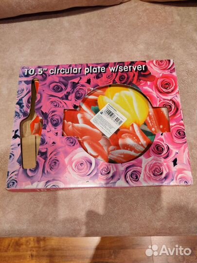 Набор для торта (блюдо и лопатка)