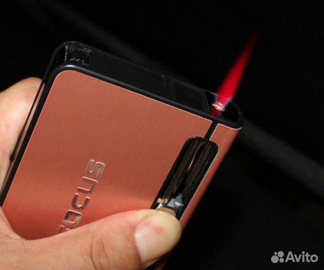 Зажигалка газовая портсигар автомат турбо 2в1