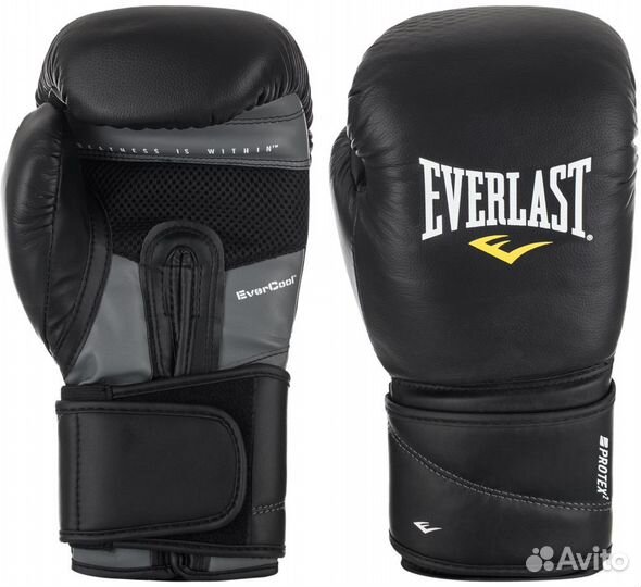 Перчатки боксерские Everlast Protex2 кожа