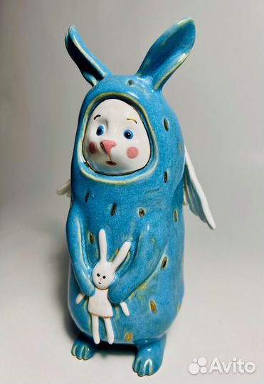 Зайка-ангелочек с малышом