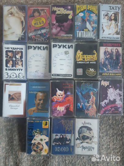 Аудиокассеты (музыка+Ридерз Дайджест) +1 чистая