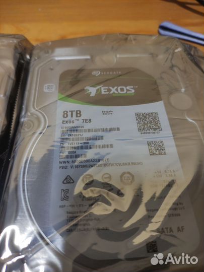 Жёсткий диск 8тб Seagate Exos 7E8