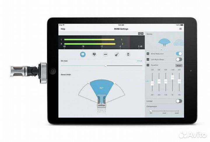 Shure motiv MV88 стерео микрофон для записи