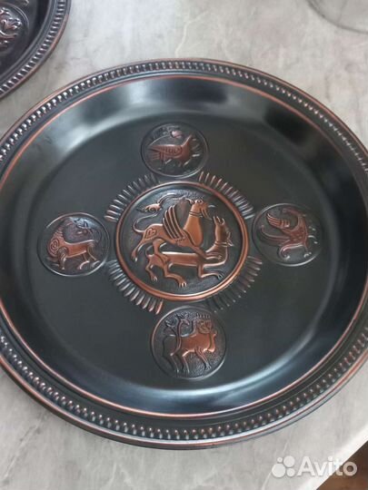 Тарелка панно Владимир медь